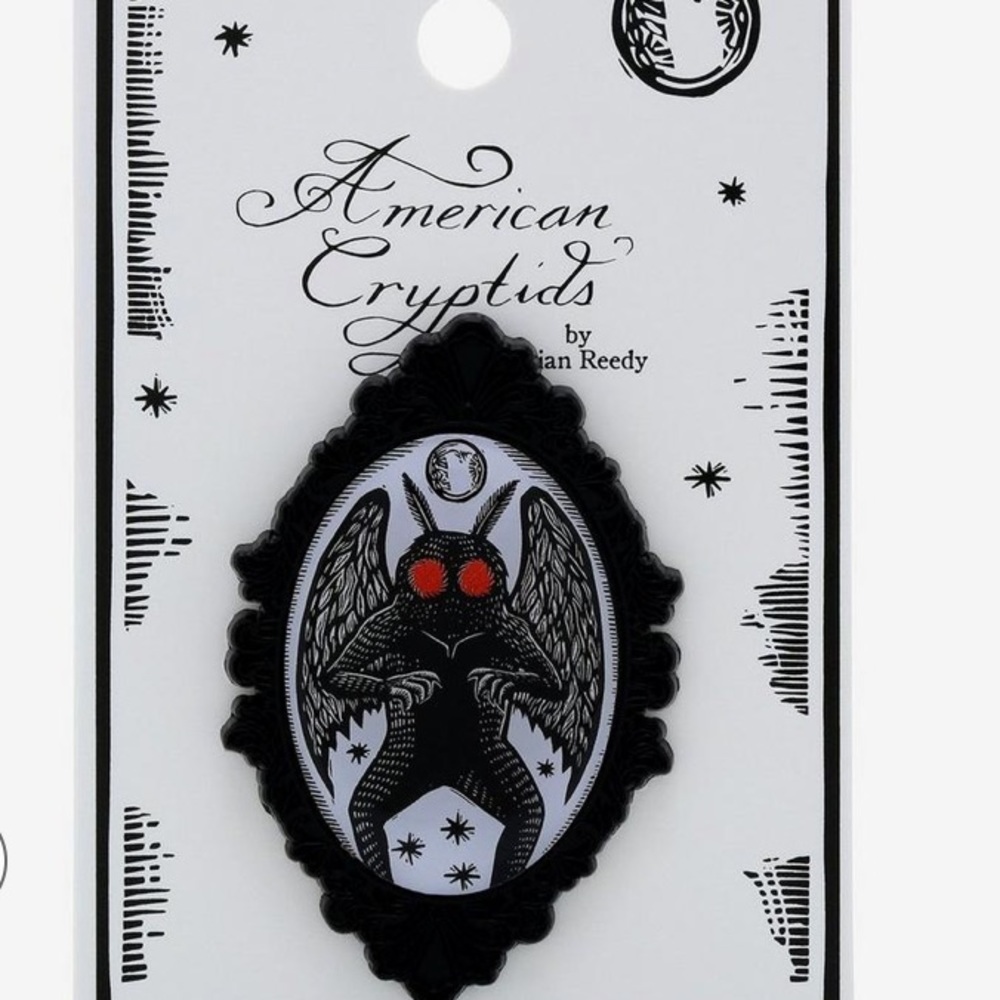 American Cryptids Mothman Enamel Pin By‎ Brian Reedy Hot Topic
